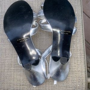 Silver Rhinestone dress shoes